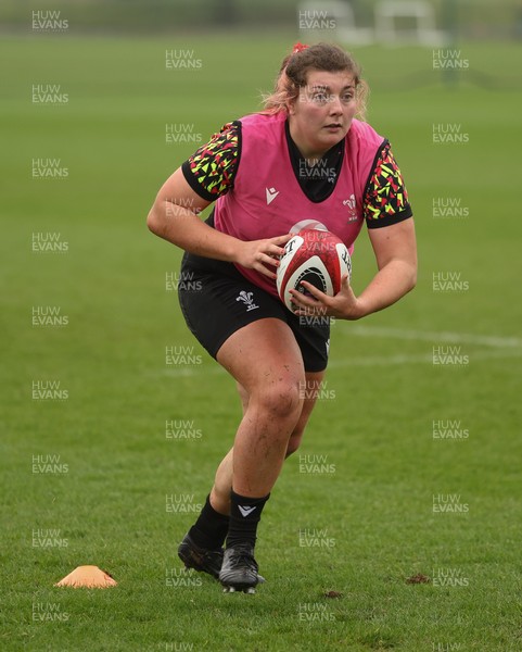 030426 - Wales Women Rugby Training session - Stella Orrin during training ahead of the start of the Women’s 6 Nations