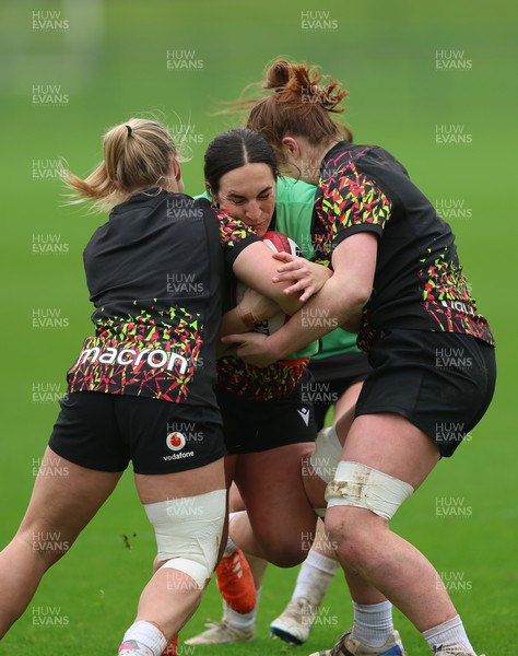 030426 - Wales Women Rugby Training session - during training ahead of the start of the Women’s 6 Nations