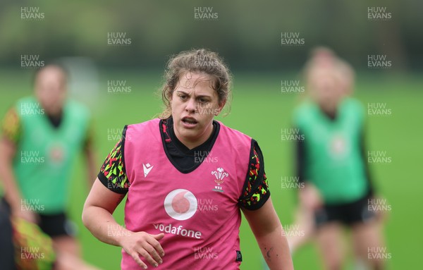 030426 - Wales Women Rugby Training session - Natalia John during training ahead of the start of the Women’s 6 Nations