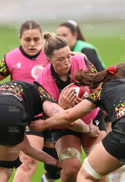 030426 - Wales Women Rugby Training session - Alisha Joyce during training ahead of the start of the Women’s 6 Nations