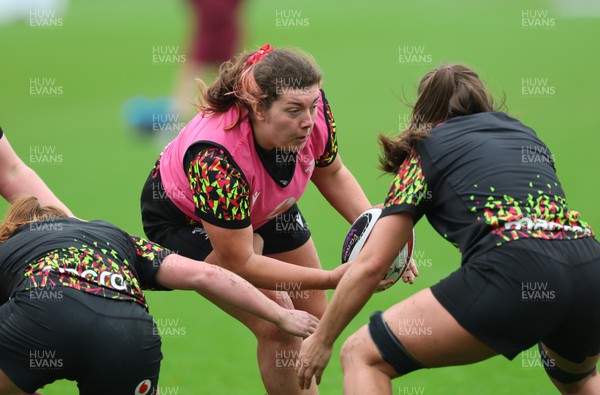 030426 - Wales Women Rugby Training session - Stella Orrin during training ahead of the start of the Women’s 6 Nations