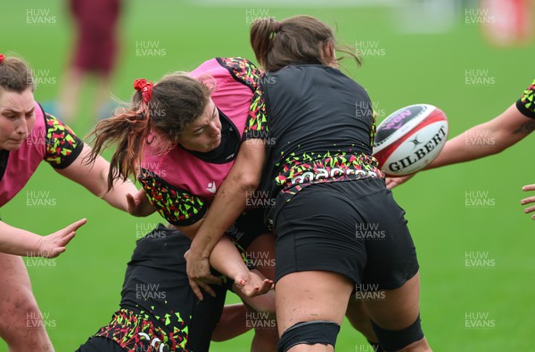 030426 - Wales Women Rugby Training session - Stella Orrin during training ahead of the start of the Women’s 6 Nations