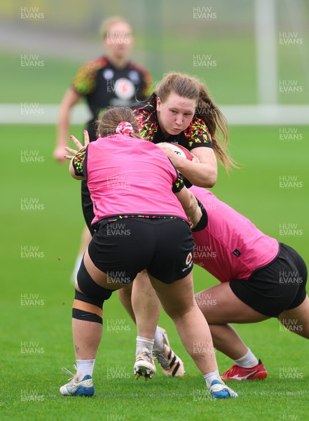 030426 - Wales Women Rugby Training session - Alaw Pyrs during training ahead of the start of the Women’s 6 Nations