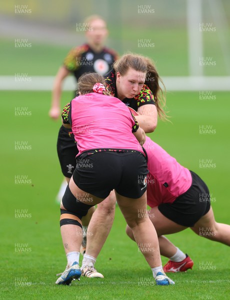 030426 - Wales Women Rugby Training session - Alaw Pyrs during training ahead of the start of the Women’s 6 Nations