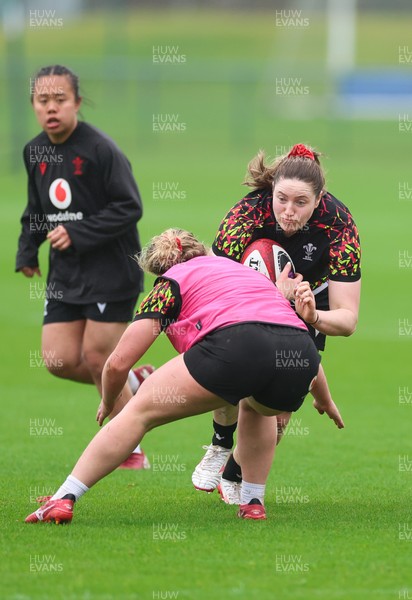 030426 - Wales Women Rugby Training session - Gwen Crabb during training ahead of the start of the Women’s 6 Nations
