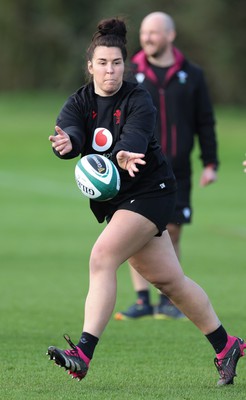 040424 - Wales Women’s Rugby Training Session - Shona Wakley during training session ahead of Wales’ next Women’s 6 Nations match against Ireland