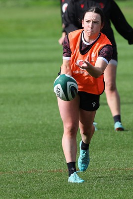 040424 - Wales Women’s Rugby Training Session - Sian Jones during training session ahead of Wales’ next Women’s 6 Nations match against Ireland