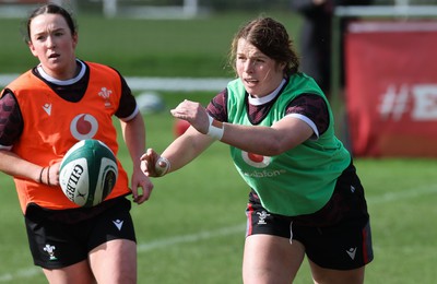 040424 - Wales Women’s Rugby Training Session - Kate Williams during training session ahead of Wales’ next Women’s 6 Nations match against Ireland