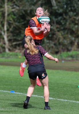 040424 - Wales Women’s Rugby Training Session - Amelia Tutt during training session ahead of Wales’ next Women’s 6 Nations match against Ireland