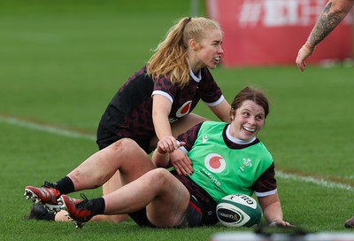 040424 - Wales Women’s Rugby Training Session - Kate Williams during training session ahead of Wales’ next Women’s 6 Nations match against Ireland