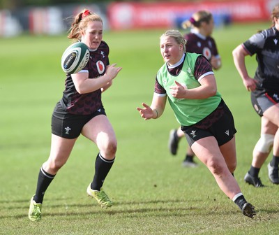 170518 - Wales Rugby Training session ahead of their game against Ireland - Molly Reardon during training