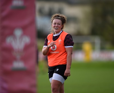 170518 - Wales Rugby Training session ahead of their game against Ireland - Lleucu George  during training