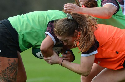 040424 - Wales Rugby Training session ahead of their game against Ireland - Lisa Neumann during training