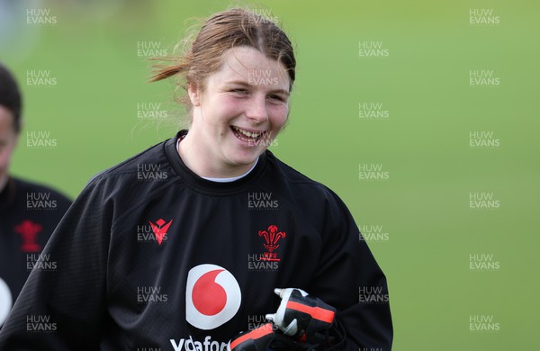 040424 - Wales Women’s Rugby Training Session -  Kate Williams during training session ahead of Wales’ next Women’s 6 Nations match against Ireland