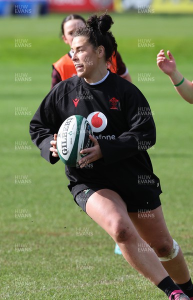040424 - Wales Women’s Rugby Training Session - Shona Wakley during training session ahead of Wales’ next Women’s 6 Nations match against Ireland