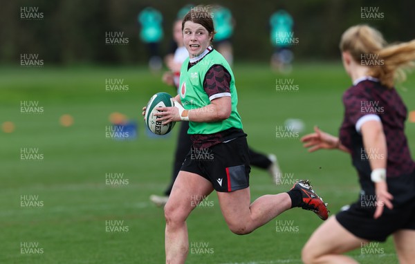 040424 - Wales Women’s Rugby Training Session - Kate Williams during training session ahead of Wales’ next Women’s 6 Nations match against Ireland