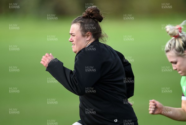 170518 - Wales Rugby Training session ahead of their game against Ireland - Carys Phillips during training