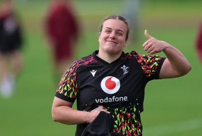 050526 - Wales Women Rugby Training Session - Carys Phillips during training ahead of the 6 Nations match against Ireland