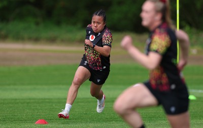 050526 - Wales Women Rugby Training Session - Jenna De Vera during training ahead of the 6 Nations match against Ireland