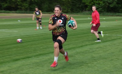 050526 - Wales Women Rugby Training Session - Natalia John during training ahead of the 6 Nations match against Ireland