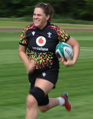 050526 - Wales Women Rugby Training Session - Natalia John during training ahead of the 6 Nations match against Ireland