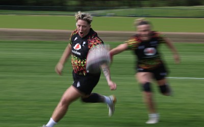 050526 - Wales Women Rugby Training Session - Donna Rose during training ahead of the 6 Nations match against Ireland