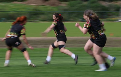 050526 - Wales Women Rugby Training Session - Branwen Metcalfe during training ahead of the 6 Nations match against Ireland