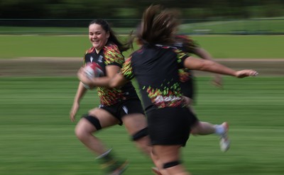050526 - Wales Women Rugby Training Session - Jorja Aiono during training ahead of the 6 Nations match against Ireland