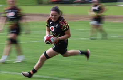 050526 - Wales Women Rugby Training Session - Jorja Aiono during training ahead of the 6 Nations match against Ireland