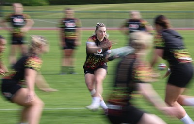 050526 - Wales Women Rugby Training Session - Keira Bevan during training ahead of the 6 Nations match against Ireland