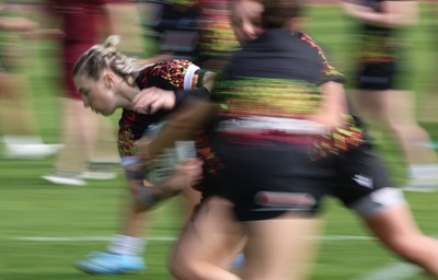 050526 - Wales Women Rugby Training Session - Keira Bevan during training ahead of the 6 Nations match against Ireland