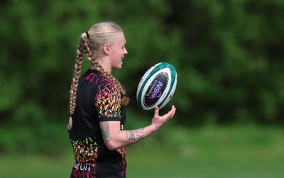 050526 - Wales Women Rugby Training Session - Nikita Prothero during training ahead of the 6 Nations match against Ireland