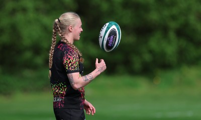 050526 - Wales Women Rugby Training Session - Nikita Prothero during training ahead of the 6 Nations match against Ireland