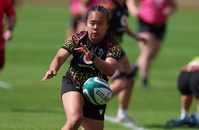 050526 - Wales Women Rugby Training Session - Jenna De Vera during training ahead of the 6 Nations match against Ireland