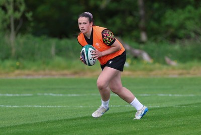 050526 - Wales Women Rugby Training Session - Kayleigh Powell during training ahead of the 6 Nations match against Ireland