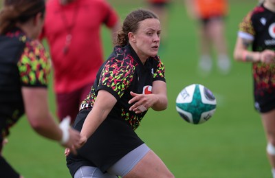 050526 - Wales Women Rugby Training Session - Lleucu George during training ahead of the 6 Nations match against Ireland