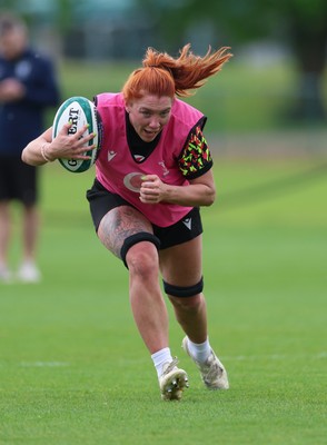 050526 - Wales Women Rugby Training Session - Georgia Evans during training ahead of the 6 Nations match against Ireland
