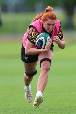 050526 - Wales Women Rugby Training Session - Georgia Evans during training ahead of the 6 Nations match against Ireland