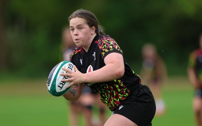 050526 - Wales Women Rugby Training Session - Maisie Davies during training ahead of the 6 Nations match against Ireland
