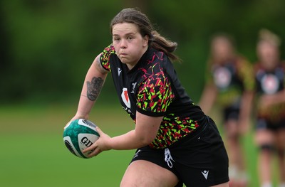 050526 - Wales Women Rugby Training Session - Maisie Davies during training ahead of the 6 Nations match against Ireland