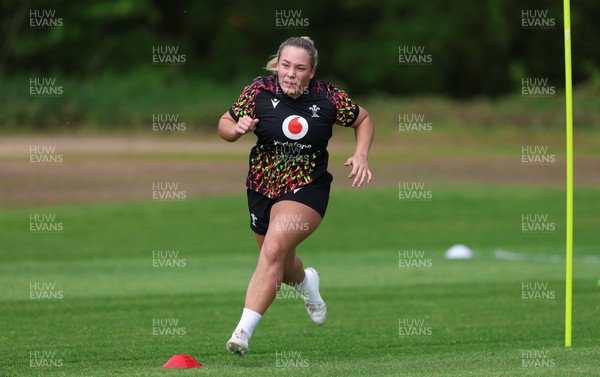 050526 - Wales Women Rugby Training Session - Kelsie Webster during training ahead of the 6 Nations match against Ireland