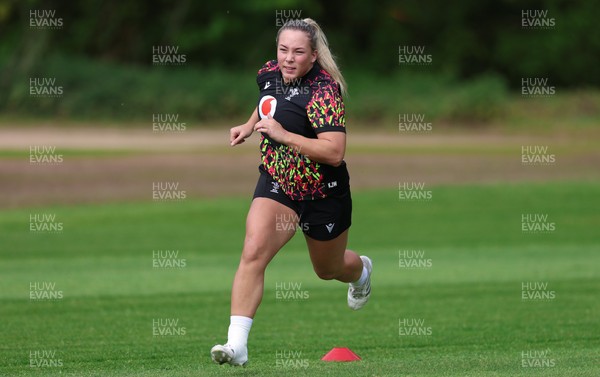 050526 - Wales Women Rugby Training Session - Kelsie Webster during training ahead of the 6 Nations match against Ireland