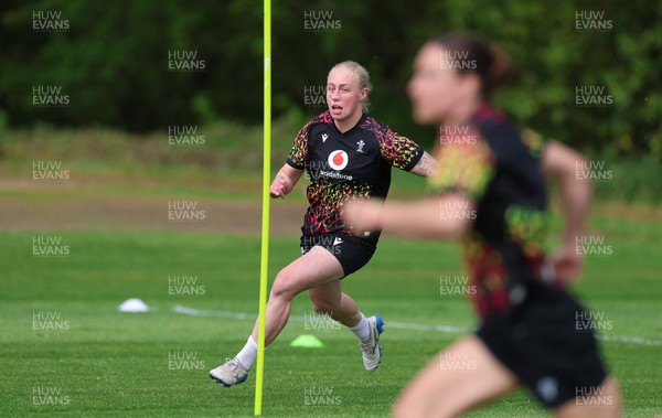 050526 - Wales Women Rugby Training Session - Nikita Prothero during training ahead of the 6 Nations match against Ireland