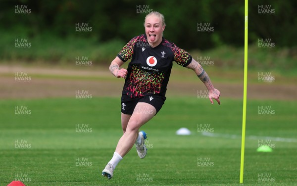 050526 - Wales Women Rugby Training Session - Nikita Prothero during training ahead of the 6 Nations match against Ireland