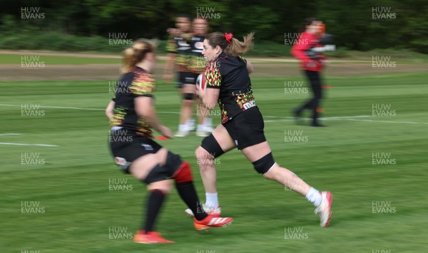 050526 - Wales Women Rugby Training Session - Gwen Crabb during training ahead of the 6 Nations match against Ireland