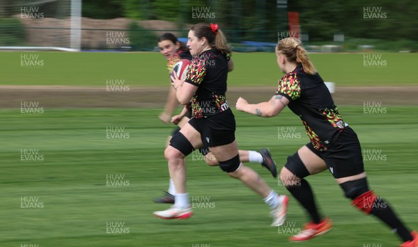 050526 - Wales Women Rugby Training Session - Gwen Crabb during training ahead of the 6 Nations match against Ireland