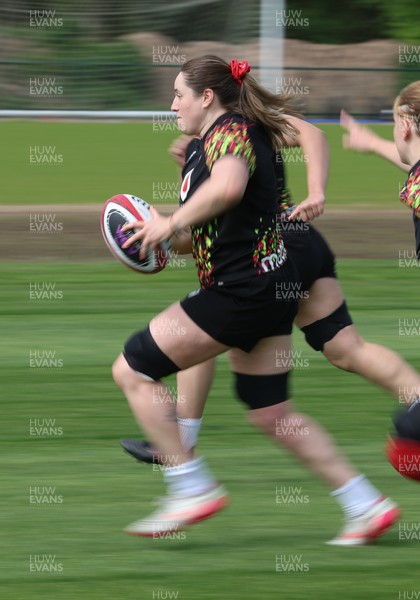 050526 - Wales Women Rugby Training Session - Gwen Crabb during training ahead of the 6 Nations match against Ireland