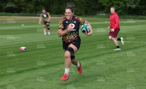 050526 - Wales Women Rugby Training Session - Natalia John during training ahead of the 6 Nations match against Ireland