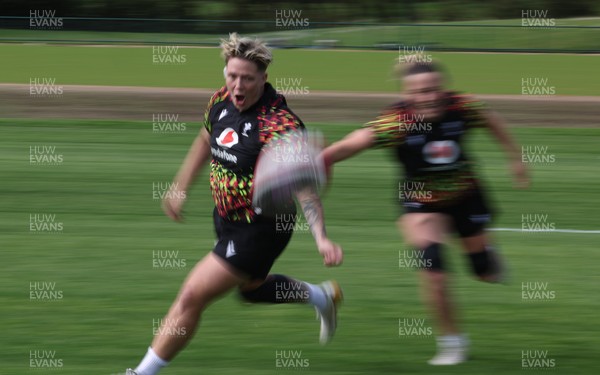 050526 - Wales Women Rugby Training Session - Donna Rose during training ahead of the 6 Nations match against Ireland