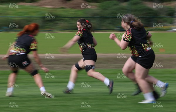 050526 - Wales Women Rugby Training Session - Branwen Metcalfe during training ahead of the 6 Nations match against Ireland